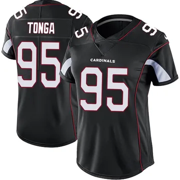 Women's Nike Arizona Cardinals Khyiris Tonga Black Vapor Untouchable Jersey - Limited