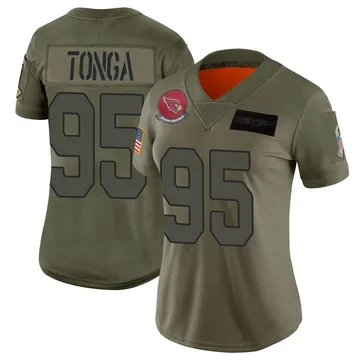 Women's Nike Arizona Cardinals Khyiris Tonga Camo 2019 Salute to Service Jersey - Limited