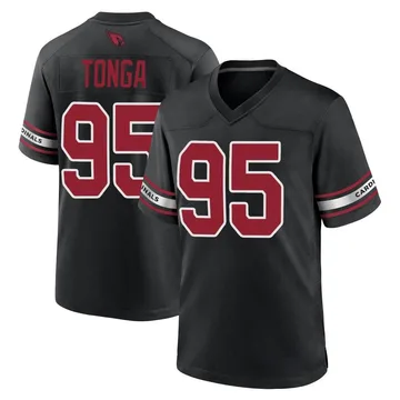 Youth Nike Arizona Cardinals Khyiris Tonga Black 2nd Alternate Jersey - Game