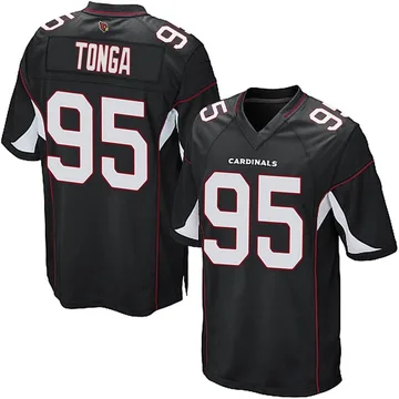 Youth Nike Arizona Cardinals Khyiris Tonga Black Alternate Jersey - Game