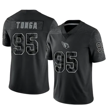 Youth Nike Arizona Cardinals Khyiris Tonga Black Reflective Jersey - Limited