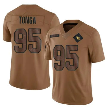 Youth Nike Arizona Cardinals Khyiris Tonga Brown 2023 Salute To Service Jersey - Limited