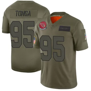 Youth Nike Arizona Cardinals Khyiris Tonga Camo 2019 Salute to Service Jersey - Limited