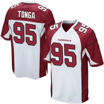 Youth Nike Arizona Cardinals Khyiris Tonga White Jersey - Game