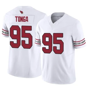 Youth Nike Arizona Cardinals Khyiris Tonga White Vapor F.U.S.E. Jersey - Limited