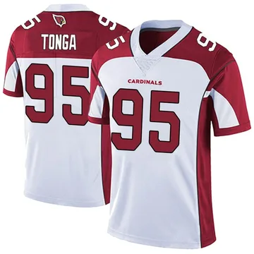 Youth Nike Arizona Cardinals Khyiris Tonga White Vapor Untouchable Jersey - Limited